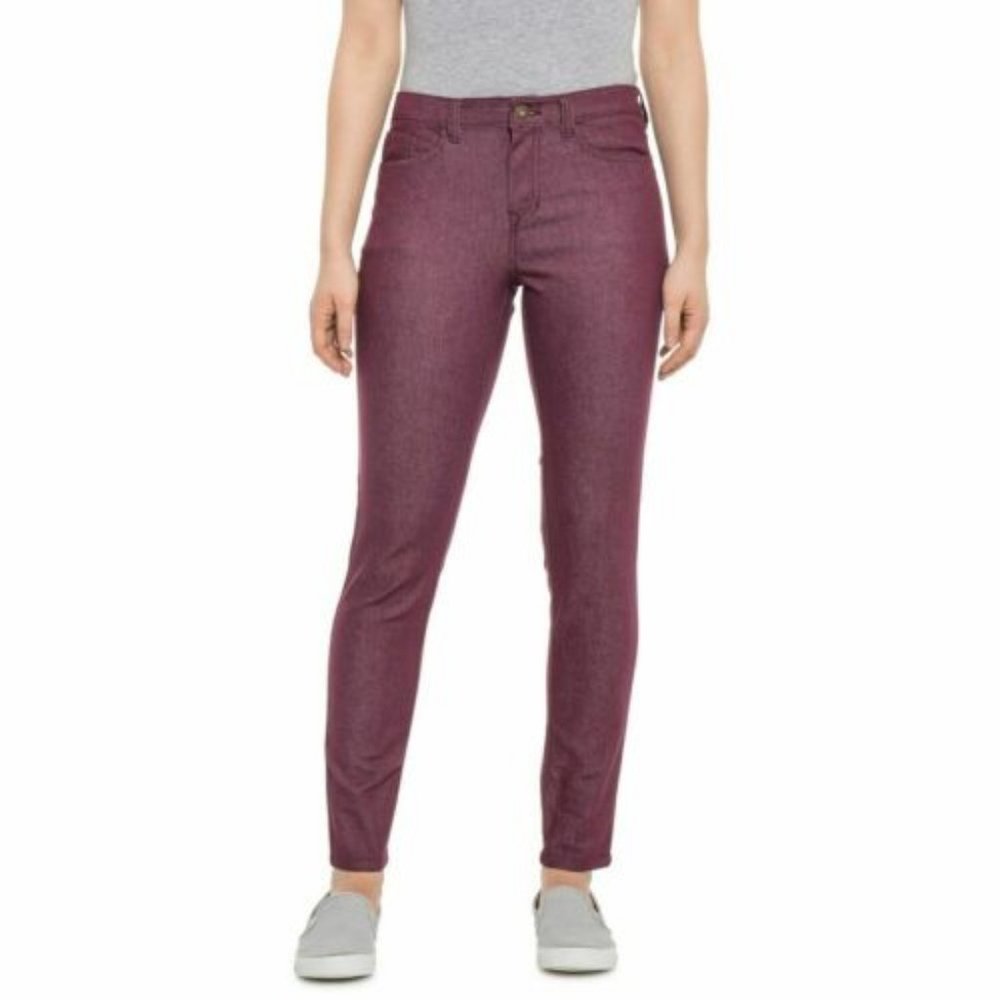 EUC The North Face skinny jeans magenta women's size 0